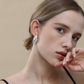 Stylish Apsvo Chunky Gold Hoop Earrings for Women