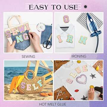 Chenille Letter Patches A-Z for Clothing DIY