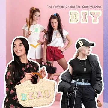 Chenille Letter Patches A-Z for Clothing DIY