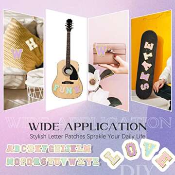 Chenille Letter Patches A-Z for Clothing DIY