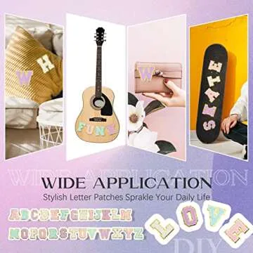 Chenille Letter Patches A-Z for Clothing DIY