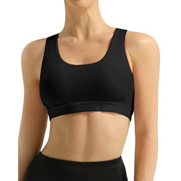 QUEENIEKE Women's Medium Support Strappy Sport Bra Black