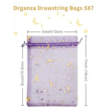 Jexila Lavender Organza Gift Bags for Special Occasions