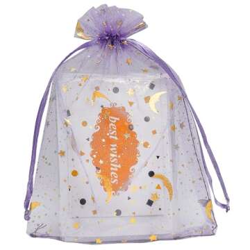 Jexila Lavender Organza Gift Bags for Special Occasions