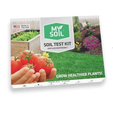 MySoil Soil Test Kit, Unlock Your Lawn & Garden Potential, Complete & Accurate Nutrient and pH Analy...
