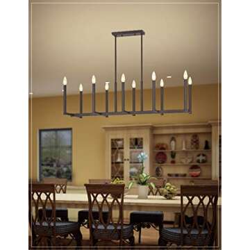 Livex Lighting 40259-07 Bronze Chandelier, 42.5" x 16" x 48.5"