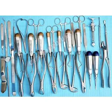 New German Stainless 74 PCS Oral Dental Extraction EXTRACTING Elevators Forceps