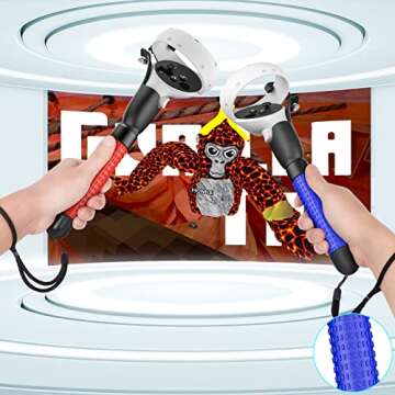 HUIUKE VR Game Handle Accessories - Extension Grips for Beat Saber & More