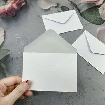 150 Packs of Stylish Mini Gift Card Envelopes