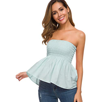 Strapless Top for Women - Cotton Summer Beach Dress