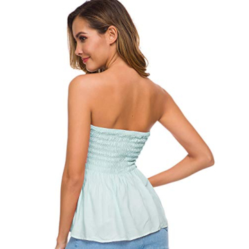 Strapless Top for Women - Cotton Summer Beach Dress