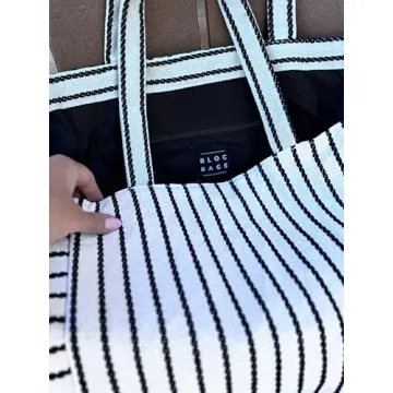 BLOC Bags Striped Beach Tote - Chic and Functional