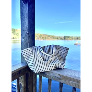 BLOC Bags Striped Beach Tote - Chic and Functional