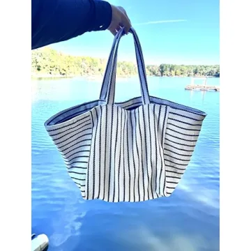 BLOC Bags Striped Beach Tote - Chic and Functional