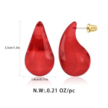 Fashionable HolidayQbee Hypoallergenic Teardrop Earrings