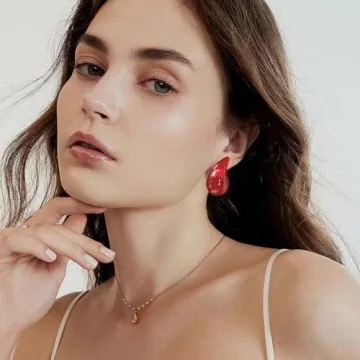 Fashionable HolidayQbee Hypoallergenic Teardrop Earrings