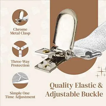 FeelAtHome Bed Sheet Holder Straps for All Mattress Sizes
