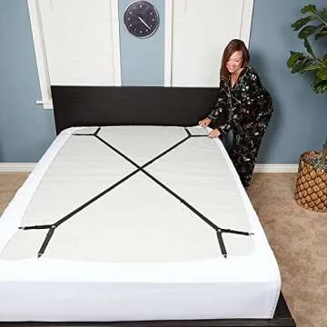 FeelAtHome Bed Sheet Holder Straps for All Mattress Sizes