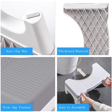 Toilet Stool for Healthy Squatting Posture - Non-Slip Design