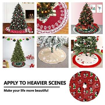 Mickey and Minnie Christmas Tree Skirt - Festive 36 Inch Decor