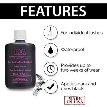 Ardell LashTite Lash Adhesive Dark for Individual Lashes, 0.75 oz