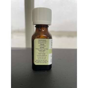 Aura Cacia Essential Oil, Grapefruit 0.50 oz - Fresh and Uplifting Aromatherapy Oil