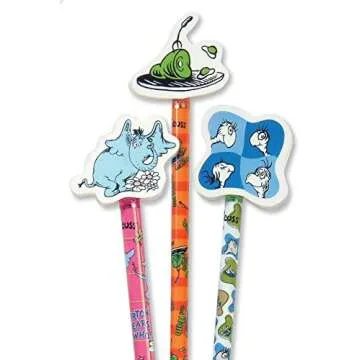 Dr. Seuss Pencils & Giant Erasers for Creative Learning