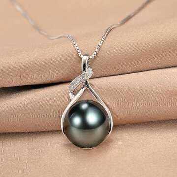 Tahitian Black Pearl Necklace for Her Stunning Gift