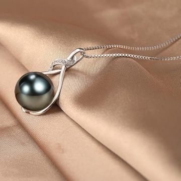 Tahitian Black Pearl Necklace for Her Stunning Gift