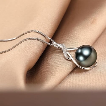Tahitian Black Pearl Necklace for Her Stunning Gift