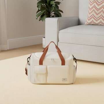 FIORETTO Women's Gym Duffle Bag with Shoes Compartment, 37L Capacity, Ideal for Travel, Gym, Sports,...