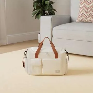 FIORETTO Women's Gym Duffle Bag with Shoes Compartment, 37L Capacity, Ideal for Travel, Gym, Sports,...