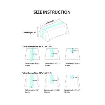 Ling's Moment 10Ft x 35" Wide Moss Green Gauze Semi-Sheer Table Runner Cheesecloth Tablecloth for Wedding Party Bridal Shower Boho Table Decor…