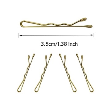 YINGFENG 220 Mini Wavy Bobby Pins for All Hair Types