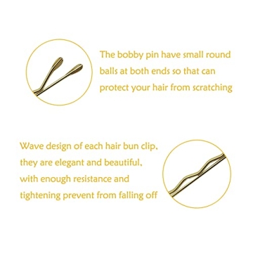 YINGFENG 220 Mini Wavy Bobby Pins for All Hair Types
