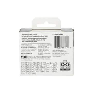 Scotch Washi Tape, Solid Earth Design, 8 Rolls, Great for Bullet Journaling, Scrapbooking and DIY Décor (C1017-8-SOL3)