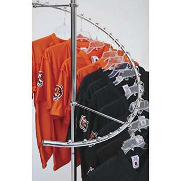 Spiral Clothing Rack – Econoco Heavy Duty Retail Costumer – 67" Display for 29 Garments