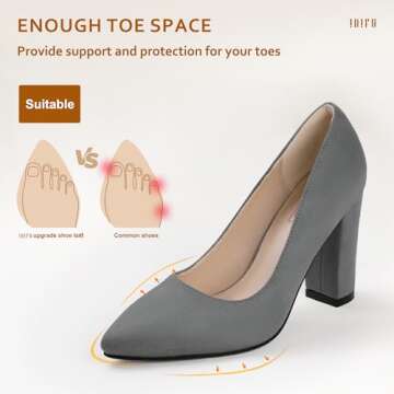 Elegant IDIFU Women's Chunky High Heels - Perfect for Any Occasion