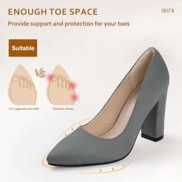 Elegant IDIFU Women's Chunky High Heels - Perfect for Any Occasion
