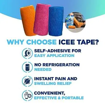 ICEE Tape Self-Sticking Bandage Wrap for Sports Injuries