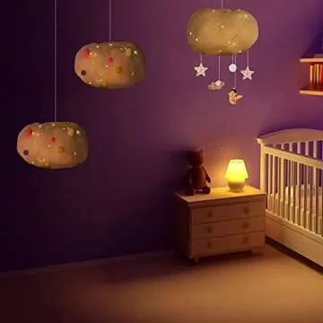 Tatuo Artificial Ceiling Clouds Decor Imitation 3D Hanging Clouds from Ceiling Fake Nubes para Decorar Cuarto Wedding Ornament Room Decor Art Stage DIY Party(9.8 x 7.8 x 7.8 Inches,4 Pieces)