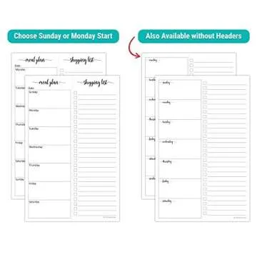 321Done Meal Planner Notepad for Weekly Grocery Lists