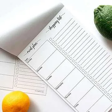 321Done Meal Planner Notepad for Weekly Grocery Lists