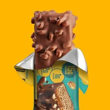 FULFIL Protein Snack Bars, Chocolate Salted Caramel, 15g Protein, Pantry Staples, 12 Count