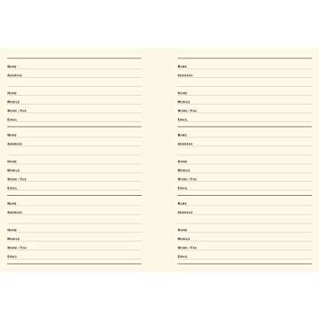 Midnight Floral Large Address Book