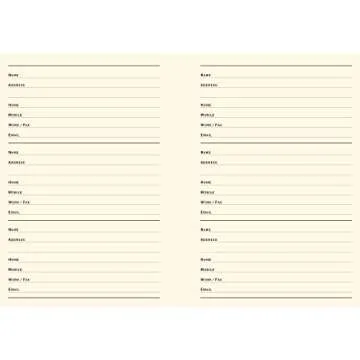 Midnight Floral Large Address Book