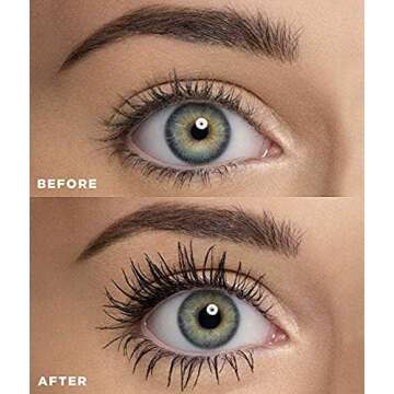 Lash Next Door Water Resistant Mascara Black Volume and Length - No Clump Volumizing Mascara for Thi...