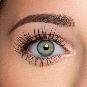 Lash Next Door Water Resistant Mascara Black Volume and Length - No Clump Volumizing Mascara for Thickening and Lengthening - Smudge Proof Lashes by Brooklyn and Bailey (1 Pack)