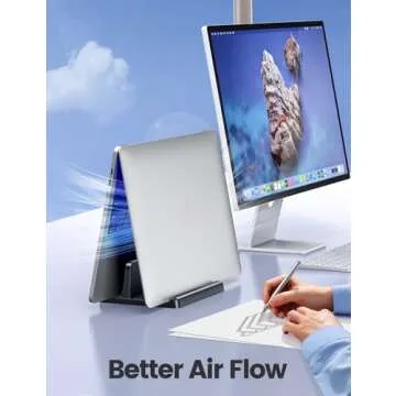 Vaydeer Adjustable Vertical Laptop Stand for All Devices
