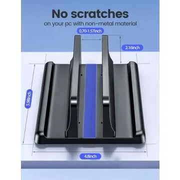 Vaydeer Adjustable Vertical Laptop Stand for All Devices
